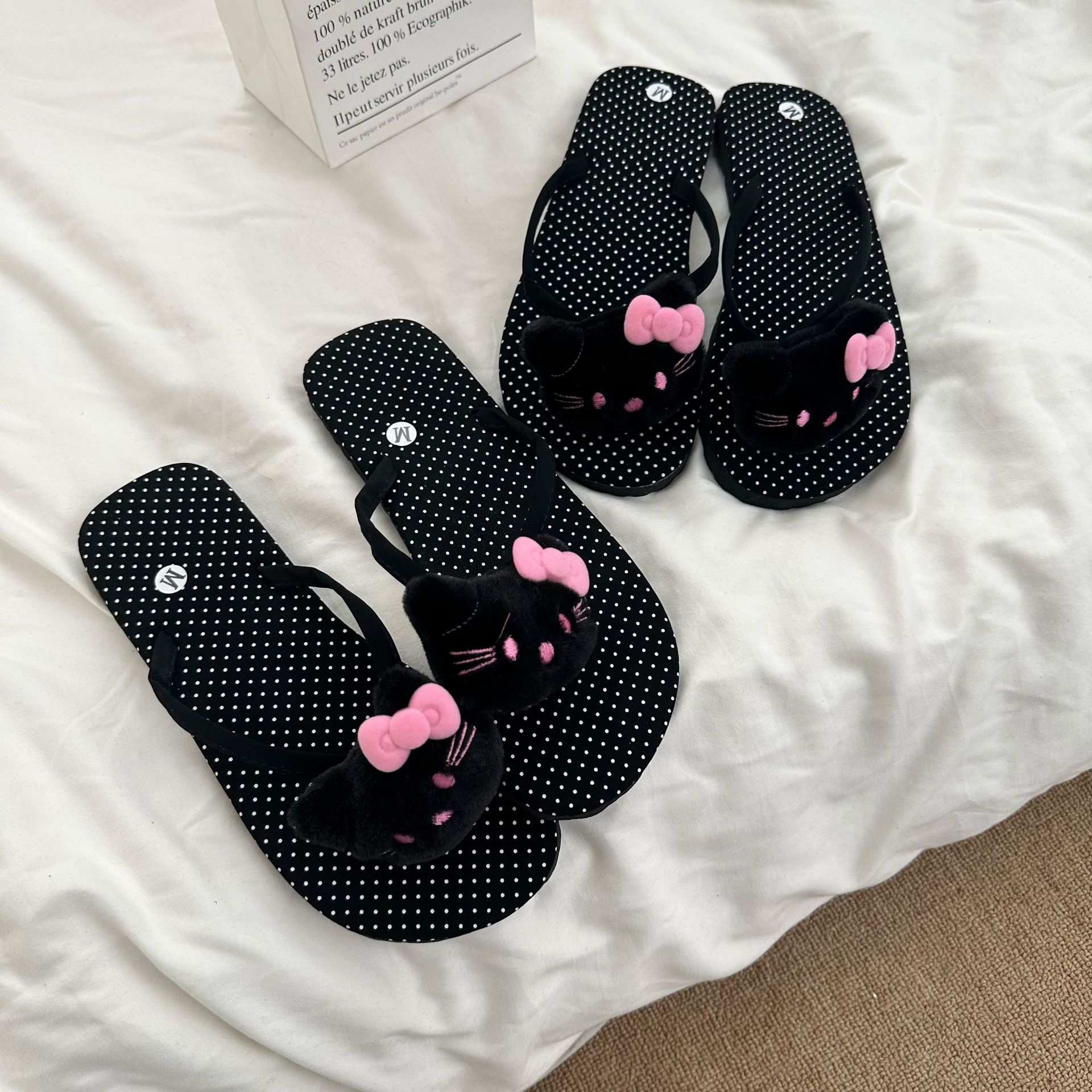 Hello Kitty Cartoon Flip-flops - Summer Kids Clothing บทวิจารณ์และราคา