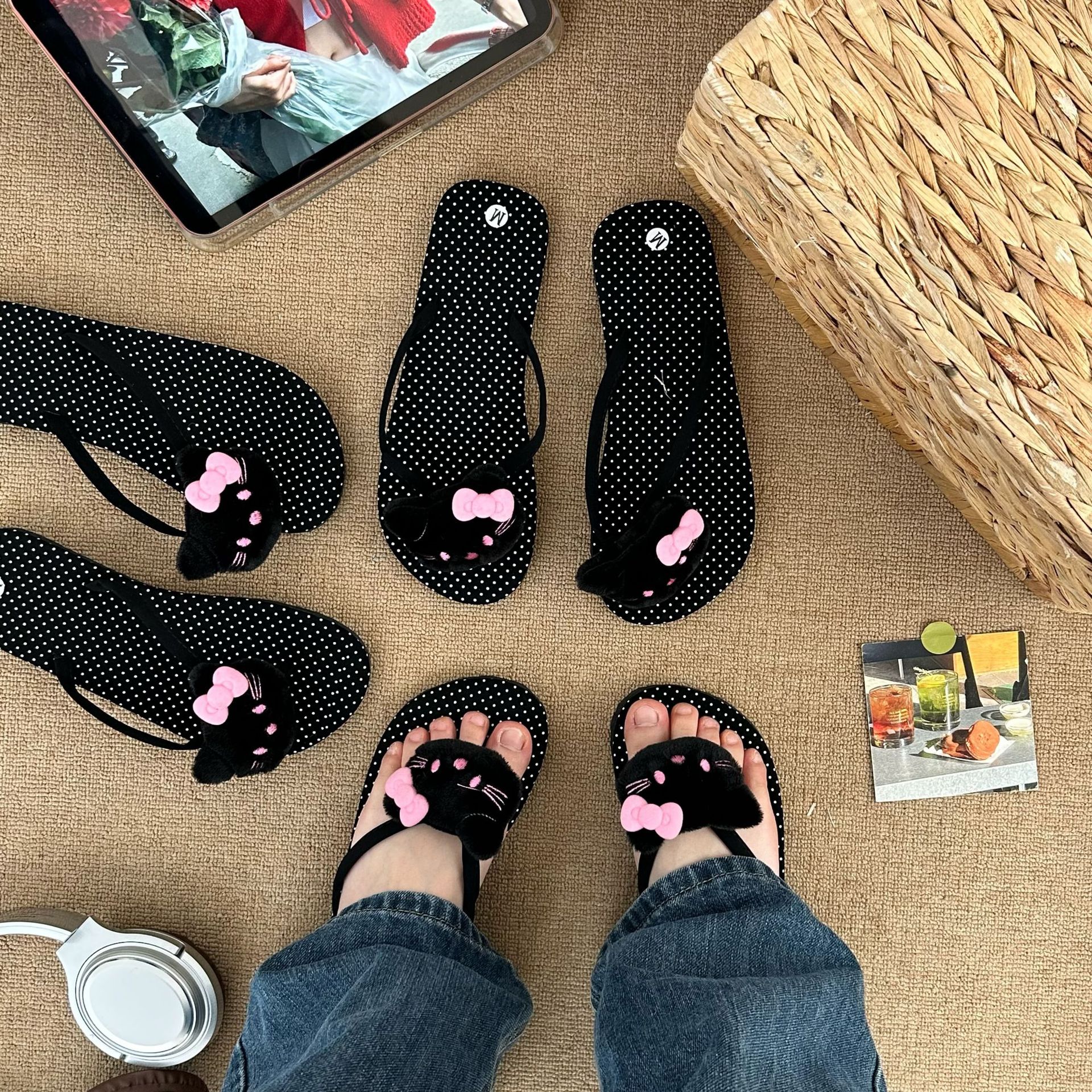 Hello Kitty Cartoon Flip-flops - Summer Kids Clothing บทวิจารณ์และราคา