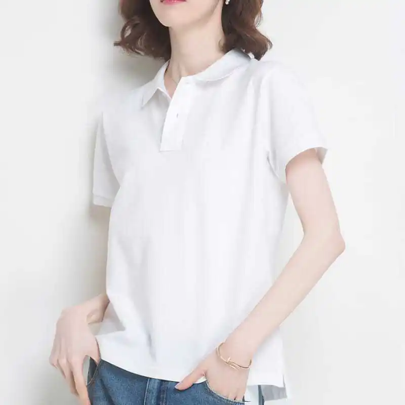 Polo Neck Shirt for Women Plai - Summer Clothing Trends 2025 Women'S บทวิจารณ์และราคา