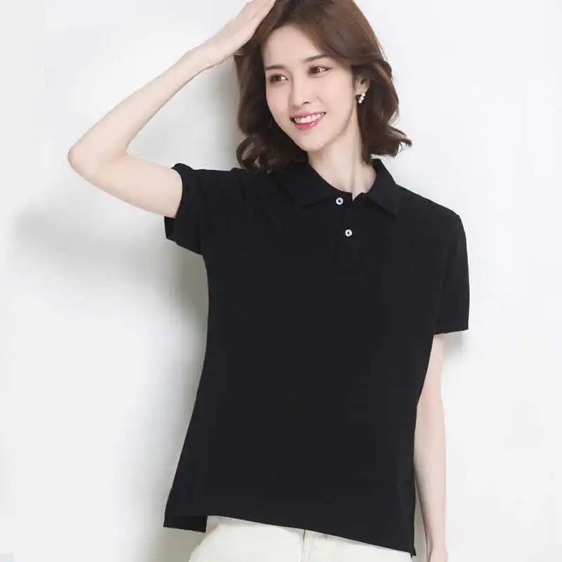 Polo Neck Shirt for Women Plai - Summer Clothing Trends 2025 Women'S บทวิจารณ์และราคา