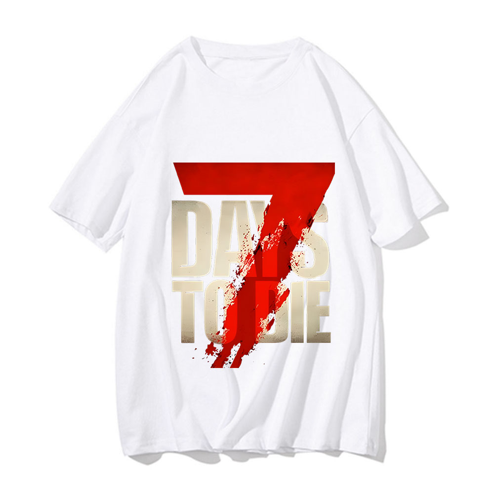 7 Days To Die Hot Game Mens Sh - Summer Games Clothing Brand บทวิจารณ์และราคา