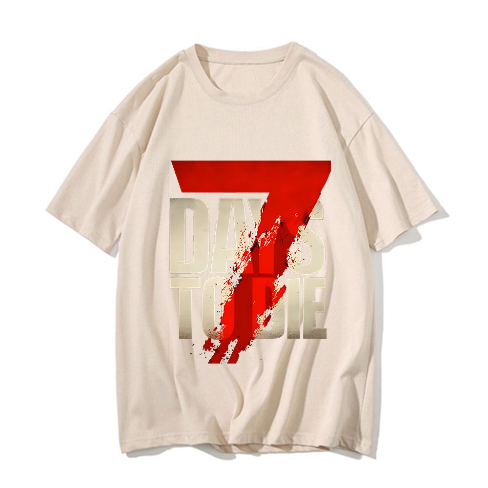 7 Days To Die Hot Game Mens Sh - Summer Games Clothing Brand บทวิจารณ์และราคา