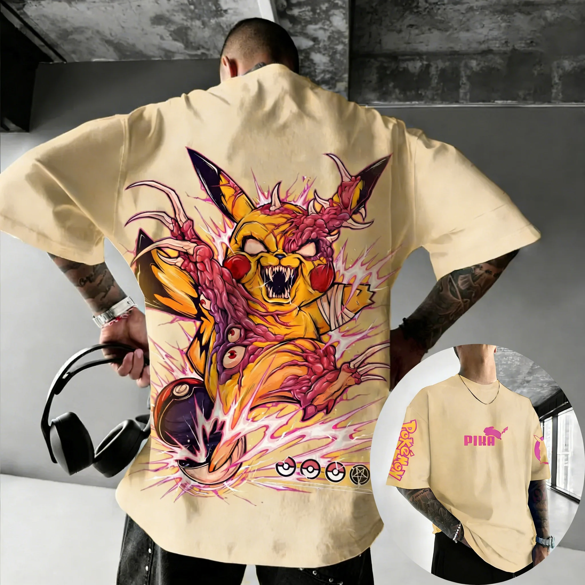 Pokemon  Game Pikachu Co Brand - Summer Games Clothing Brand บทวิจารณ์และราคา
