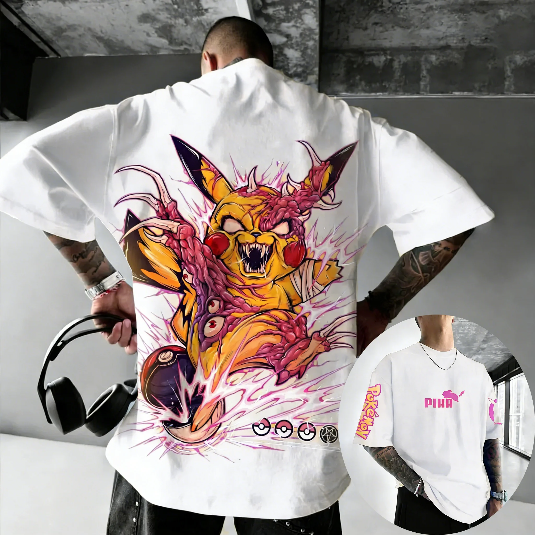 Pokemon  Game Pikachu Co Brand - Summer Games Clothing Brand บทวิจารณ์และราคา