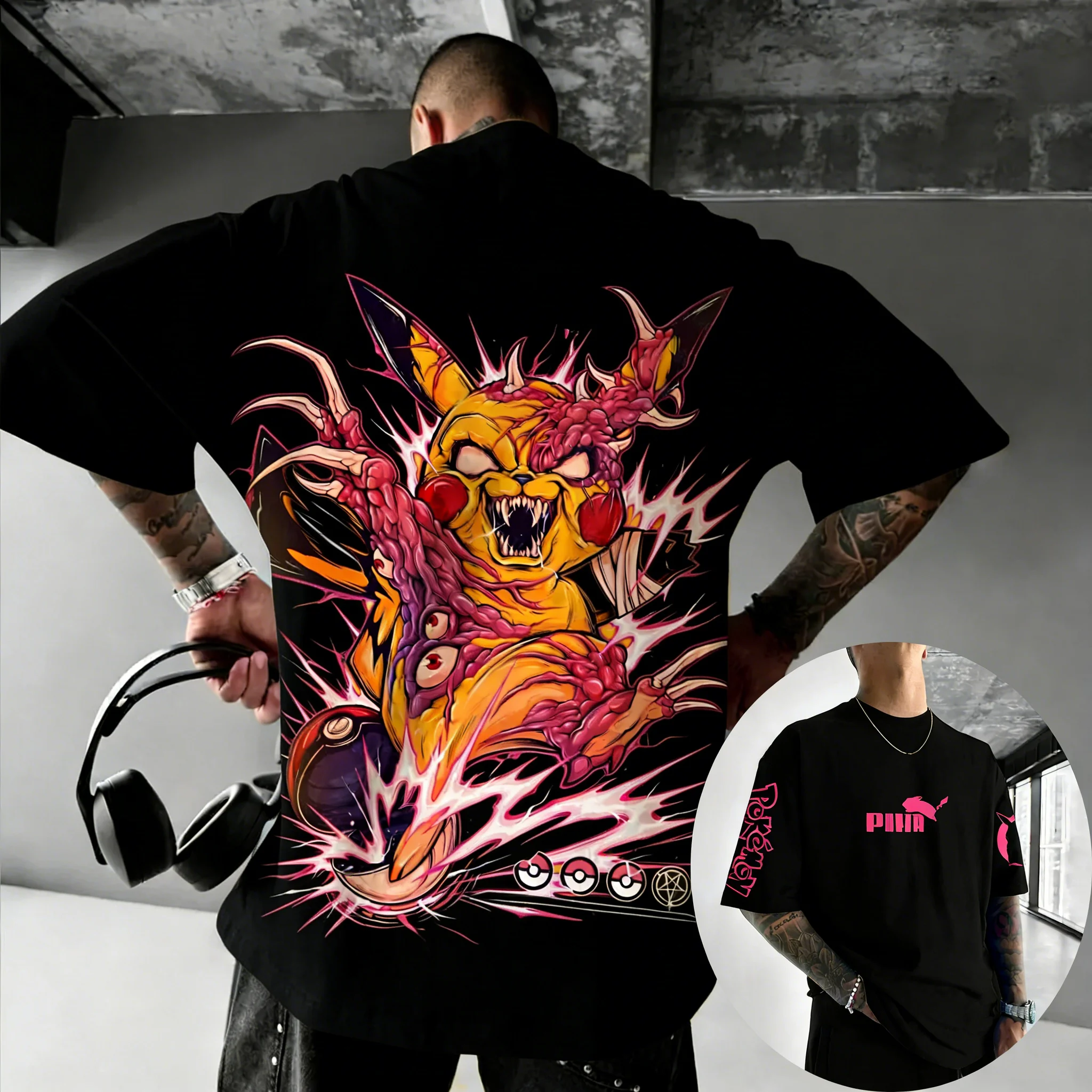 Pokemon  Game Pikachu Co Brand - Summer Games Clothing Brand บทวิจารณ์และราคา