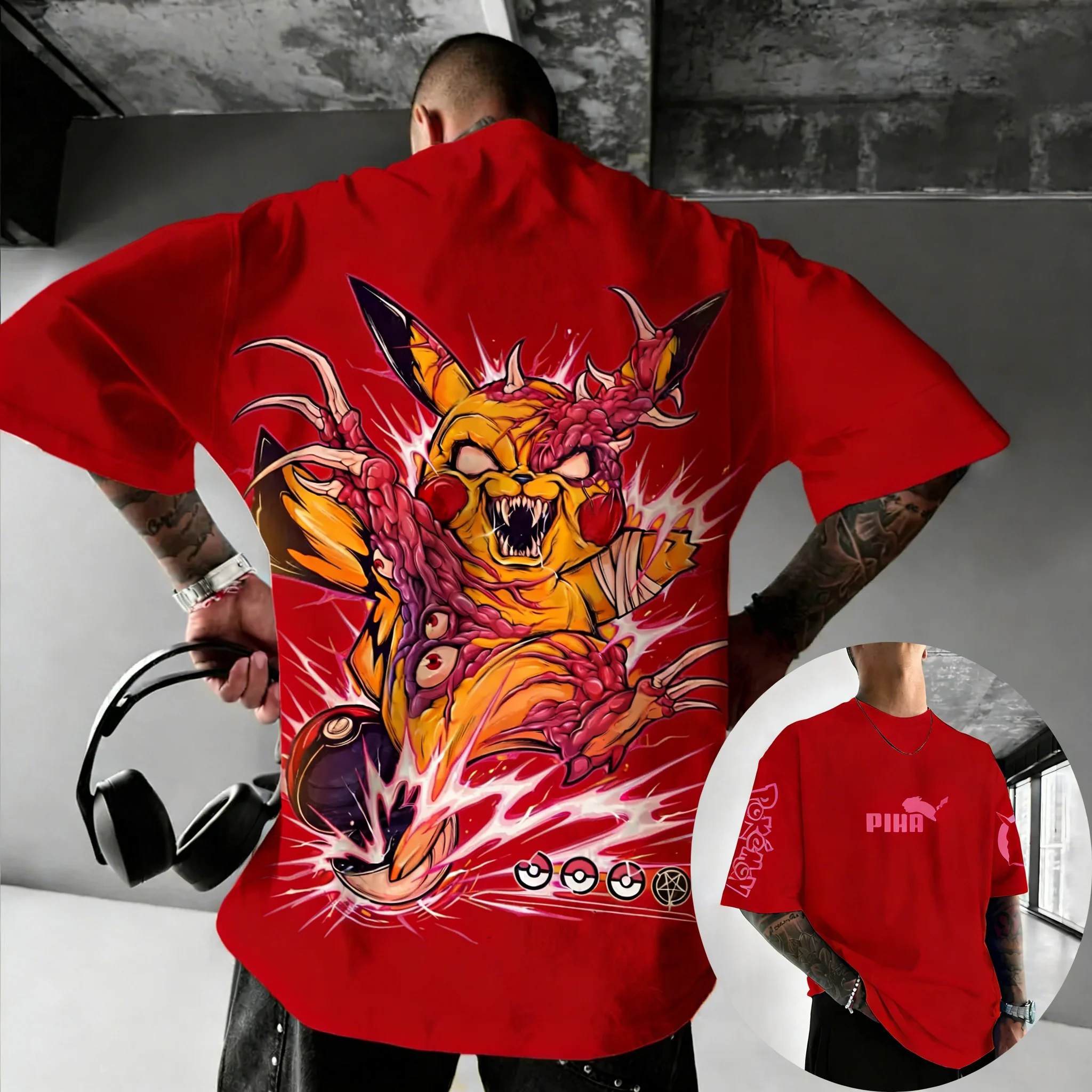 Pokemon  Game Pikachu Co Brand - Summer Games Clothing Brand บทวิจารณ์และราคา