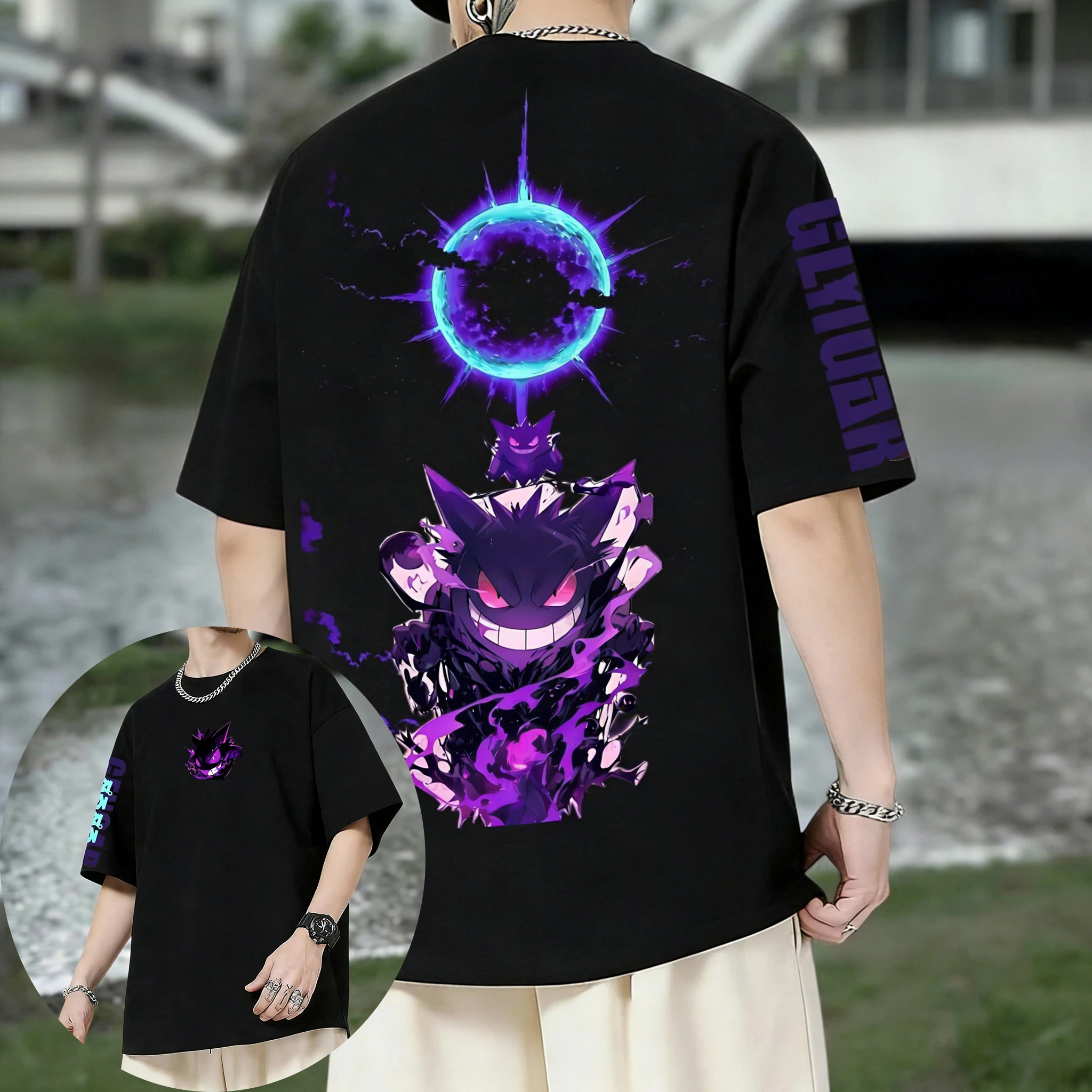 Pokemon  Games Gengar Co Brand - Summer Games Clothing Brand บทวิจารณ์และราคา