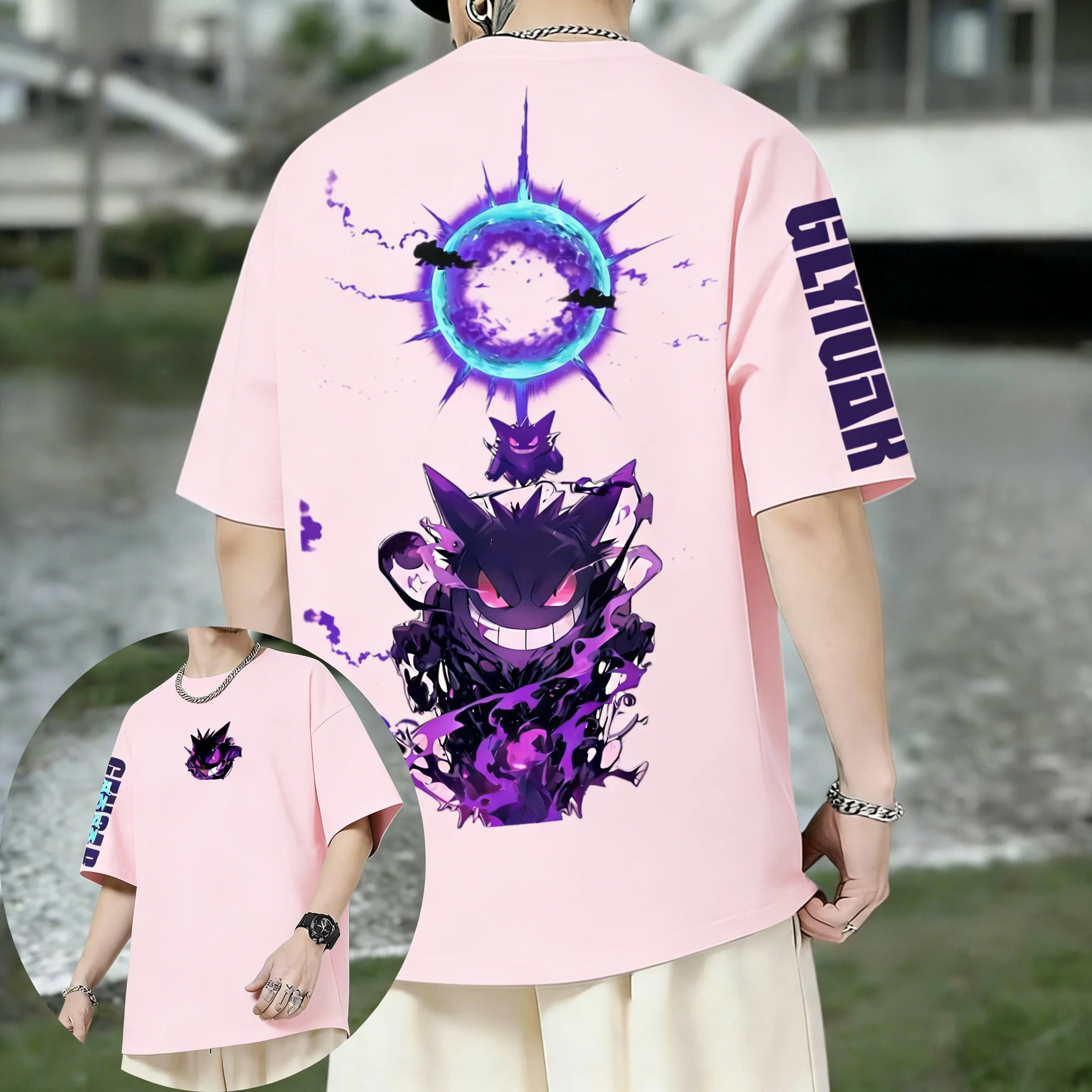 Pokemon  Games Gengar Co Brand - Summer Games Clothing Brand บทวิจารณ์และราคา