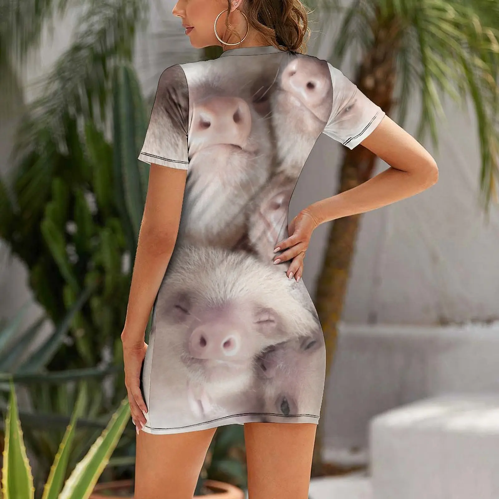 Sloth Short-Sleeved Dress Summ - Summer Clothing Trends For Women 2026 บทวิจารณ์และราคา