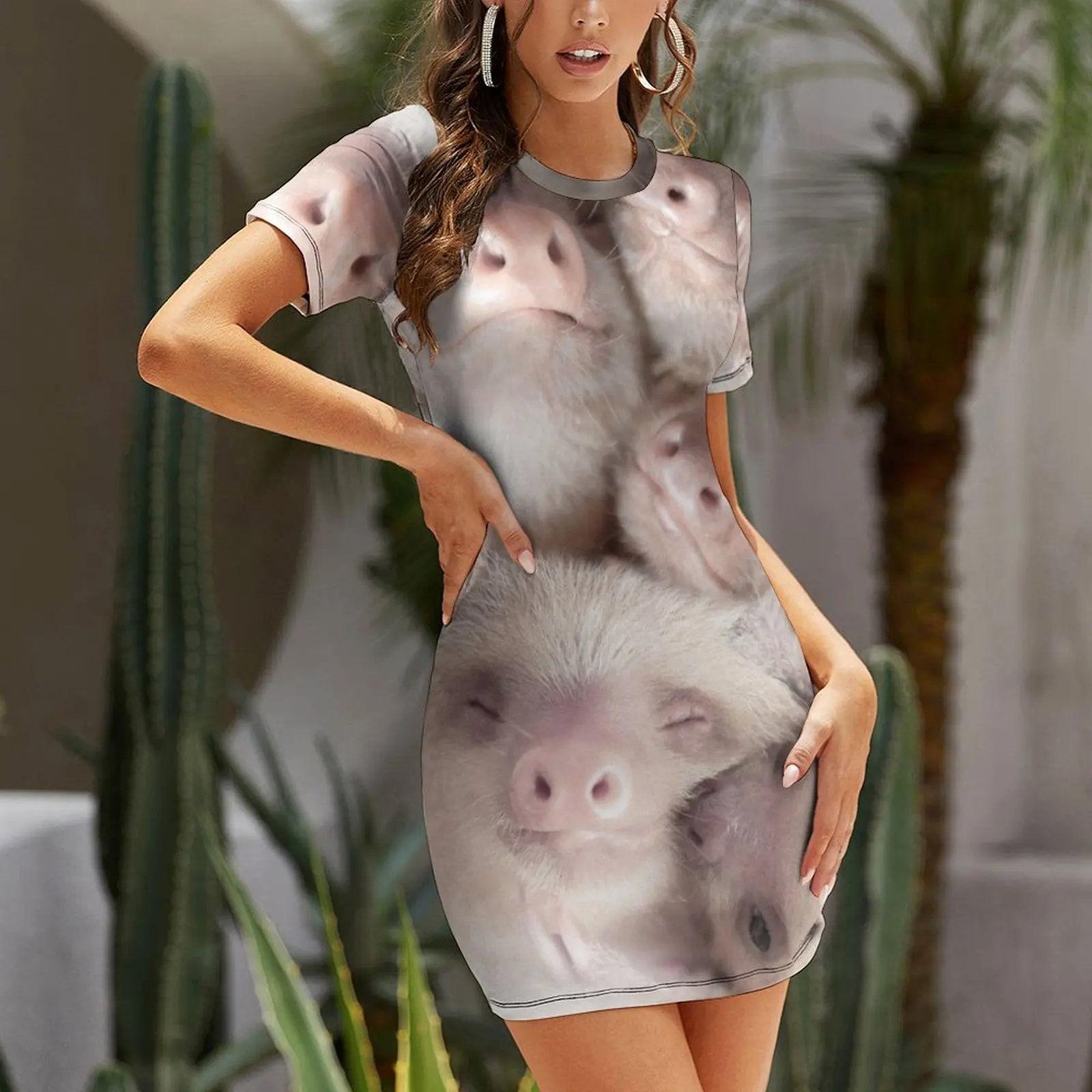 Sloth Short-Sleeved Dress Summ - Summer Clothing Trends For Women 2026 บทวิจารณ์และราคา