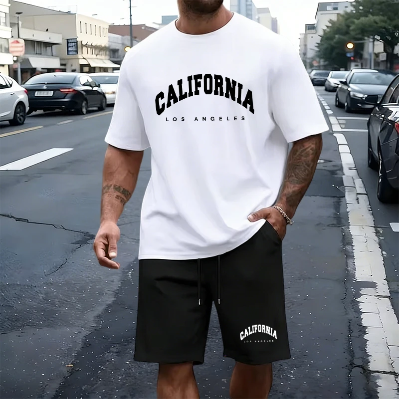 Men's T-Shirt Tracksuit Print  - Summer Knit Clothing บทวิจารณ์และราคา