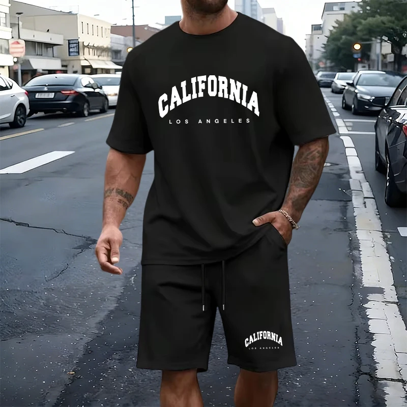 Men's T-Shirt Tracksuit Print  - Summer Knit Clothing บทวิจารณ์และราคา