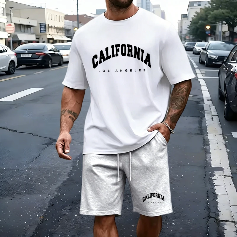 Men's T-Shirt Tracksuit Print  - Summer Knit Clothing บทวิจารณ์และราคา